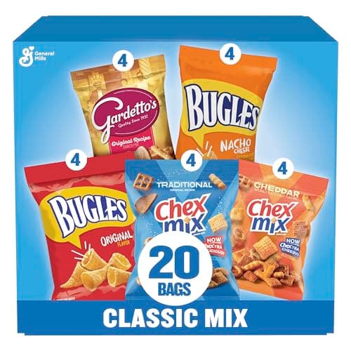 Classic Mix Snack Variety Pack, Bugles, Gardetto's, Chex Mix, 20 ct