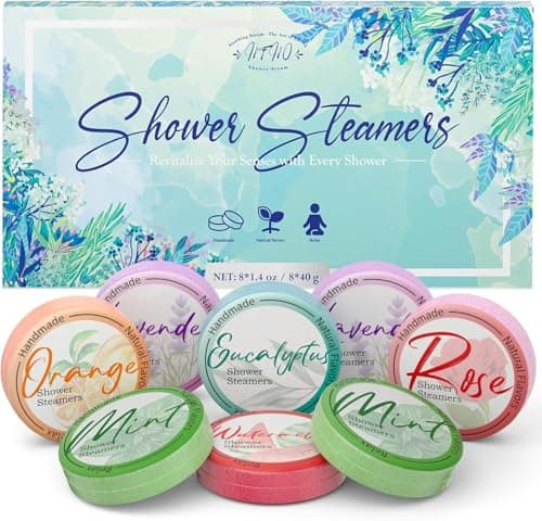 HFHO Shower Steamers Aromatherapy 8 Pack Natural Essential Oils Home Spa