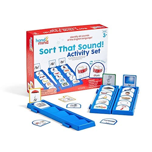 hand2mind Sort that Sound Activity Set, Phonemic Awareness, Ages 3+