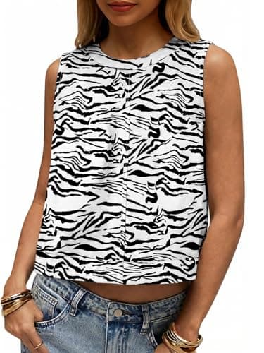 Cicy Bell Womens Summer Denim Tank Tops Sleeveless Cropped Jean Vests
