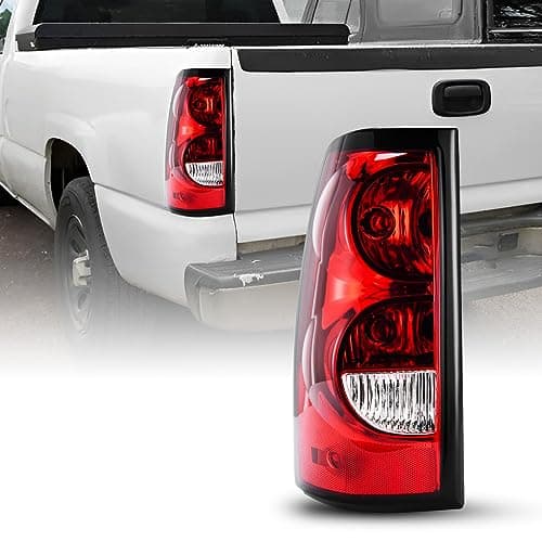 AUTOONE - For 2003 2004 2005 2006 Chevy Silverado Tail Light Assembly Factory OEM Taillights Compatible with Chevrolet Silverado 1500/ 2500HD/ 3500, Driver Side(LH)