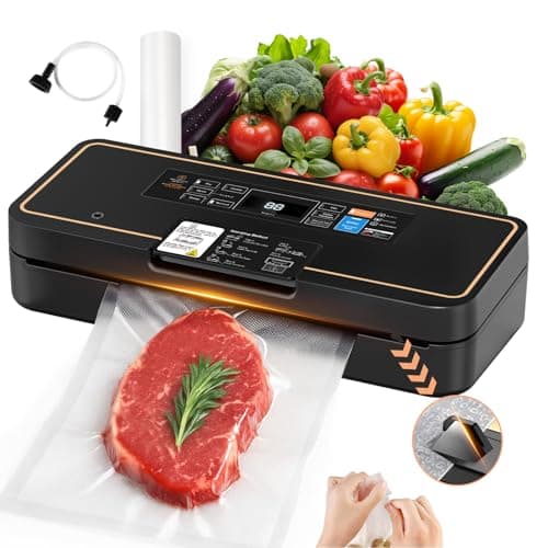 UPRUBE Vacuum Sealer for Food, Food Saver, 95kPa, Easy Tear Cutter, 9-in-1