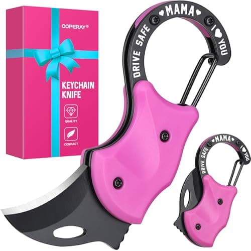 Gifts for Mom, Mothers Day Gadgets Gifts for Mom Wife, Mothers Day Birthday for Women Her Wife, Small Pocket Knife, Christmas Stocking Stuffers for Women, EDC Keychain Box Cutter