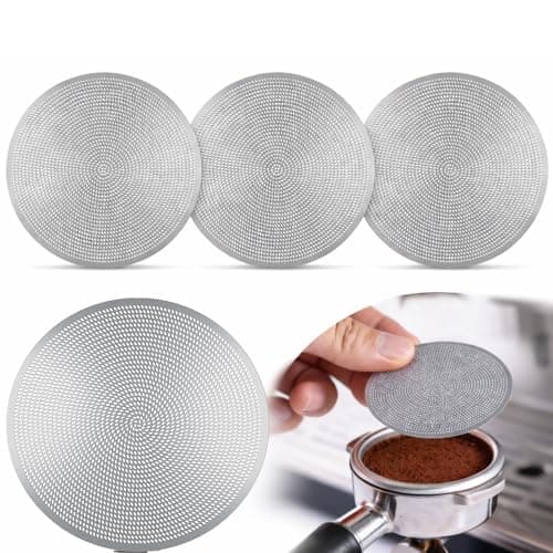 3 Pcs 58mm Espresso Puck Screen - 0.2mm Ultra Thin Espresso Puck, Stainless Steel Reusable Coffee Filter, Compatible with Espresso Machine 58mm Portafilter Basket