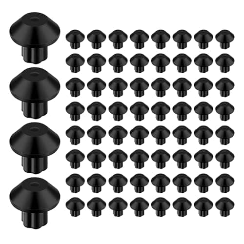 48PC Grate Rubber Feet, Gas Stove Replacement Parts, Compatible with Frigidaire, AP4499998/FFGF3052TSA, Heat-Resistant Rubber Feet for Oven Top Grate, Stove Parts for Gas Range, Oven Replacement Parts