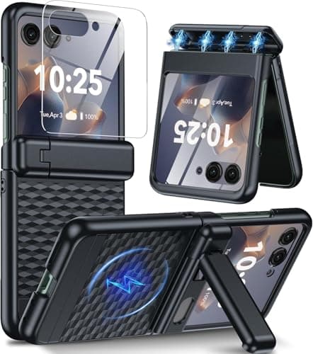 GIVELOT for Motorola Razr 2026/2025/2024 Case,Hinge Protection＆Kickstand