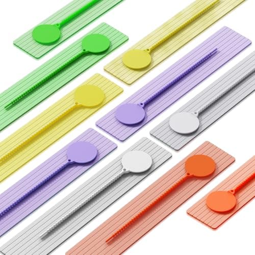 Cable Labels-Reusable Zip Tie, 10Pack Silicone Cord Organizer Writable Label Ties, Handwriting Cable Ties for Bundle Compatible Tags, Adjustable Cord Straps Cable Management Wire Tags for Home, Office