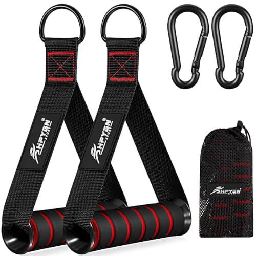 HPYGN Exercise Handles, Replacement Fitness Equipment for Pilates,Yoga,Strength Trainer, Heavy Duty Comfortable Cable Handle Compatible With High Bearing Capacity Pulley Handles, Pull Down Home Gym
