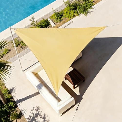 Sun Shade Sail 12'X12'X12', Triangle Canopy for Patio