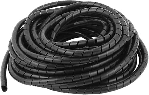 Spiral Cable Wrap Sleeve 3/8"(10mm) x 24 Ft Cord Organizer for Computer Wires, Electrical Cables, Home and Office Desk Management