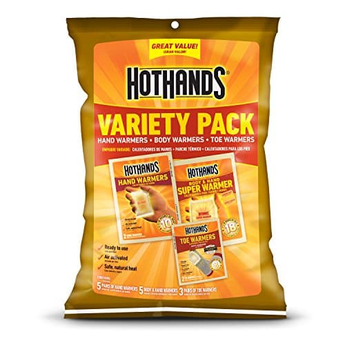 HotHands Toe, Hand, & Body Warmer Variety Pack - Long Lasting Natural Odorless Air Activated Warmers