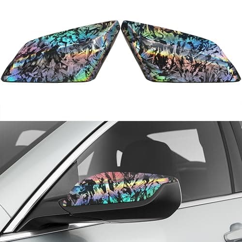 DIMEANI fit for Chevrolet Malibu Side Mirror Cover, fit for 2016 2017 2018 2019 2020 2021 2022 2023 2024 2025 Chevy Malibu Passenger Driver Side Carbon Fibre Pattern Replace 84026842 84026841