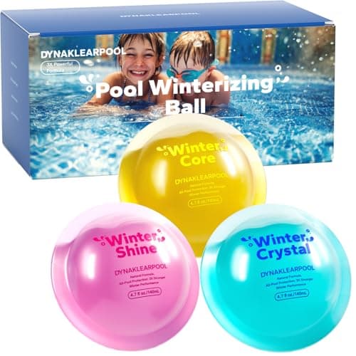 Dynaklearpool 3-in-1 Pool Winterizing Kit – Pre-Measured Winter Closing Balls for Above Ground & Inground Pools | Spring Opening Made Easy | Treats Up to 28,000 Gallons