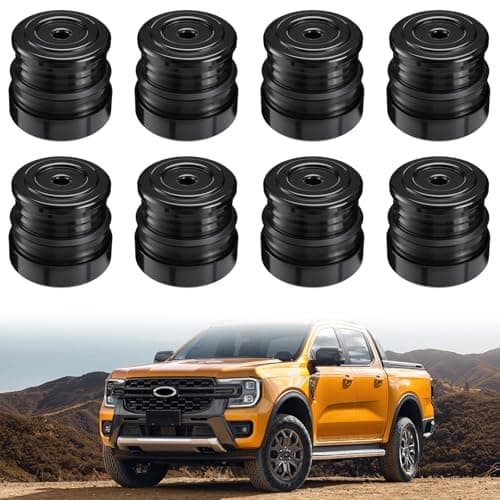 8 Pack Silicone Body Mount Kit, Body Mount Bushings Compatible with 2008-2016 Ford F-250 F-350 Crew Cab, Cab Mounts Improve Bumpy Ride Durable Components Outperforms OEM and PU Mounts