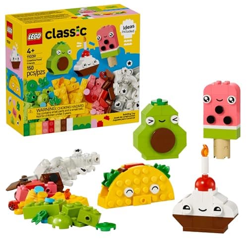 LEGO Classic Creative Food Friends Building Toy Set - Pretend Play Food for Kids, Boys and Girls, Ages 4+ - Learning and Educational Toy for Preschool - Gift Idea for Birthdays - 11039