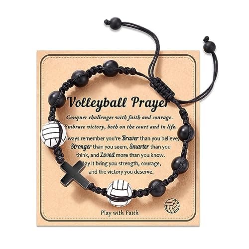 HGDEER Volleyball, Volleyball Gifts, Volleyball Bracelets Accessories Stuff for 7/8/10/11/12/13 Year Old Teen Son Daughter Niece Grandson Grandaughter Gift Ideas