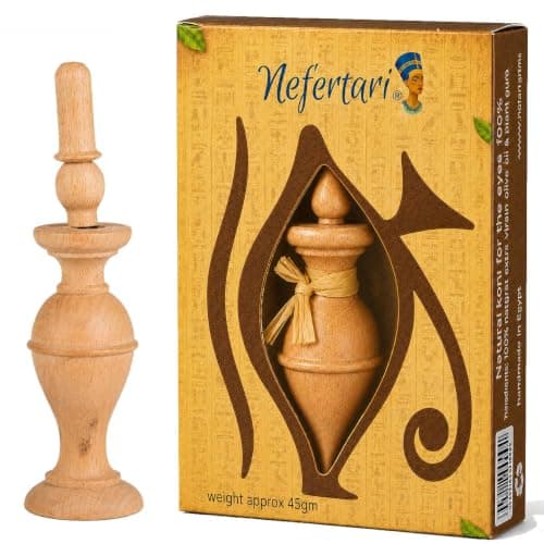 Nefertari 100% Natural Egyptian Eyeliner in Powder Form, Handmade Eyeliner with Pharaoh packing