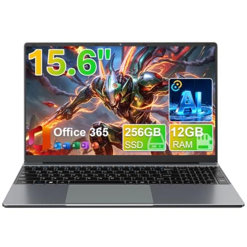 drkako 15.6" FHD IPS Student Laptop, AI Assistant Included, Office 365
