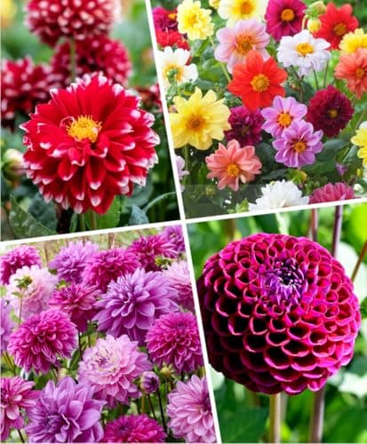 Rare Dahlia Seeds – 100+ Compound Petals Heirloom Seeds - High-Yield Mixed