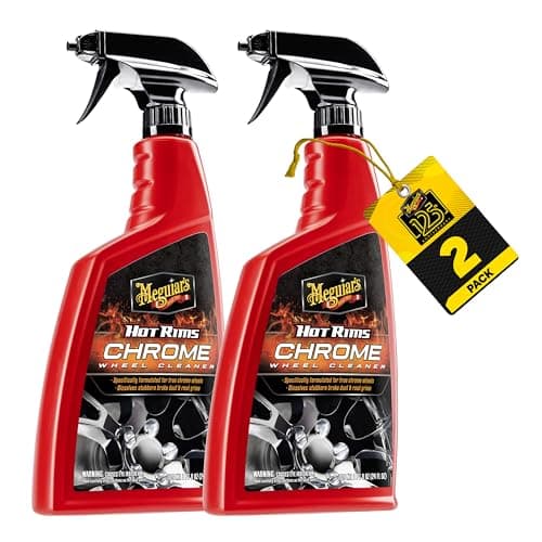 Meguiar's Hot Rims Chrome Wheel Cleaner, 24 Oz, 2 Pack