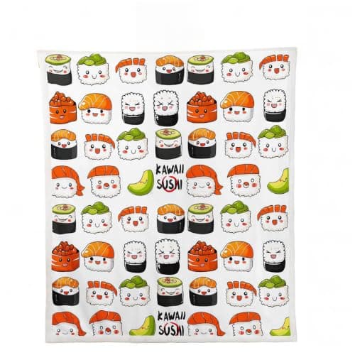 Erosebridal Sushi Sherpa Blanket 50"x60"