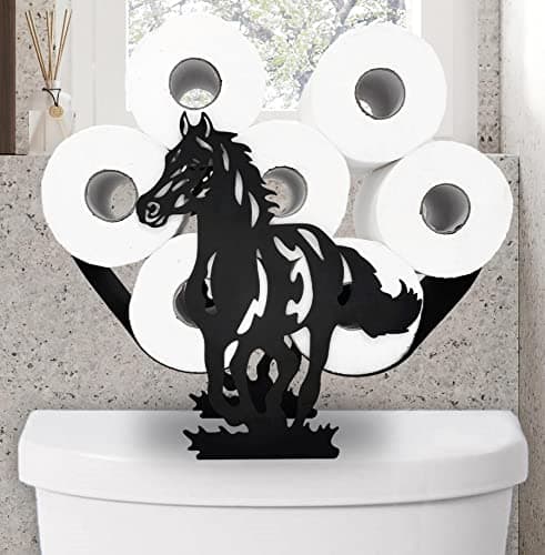 Metal Horse Toilet Paper Holders,FreeStanding Storage Tissue Paper Holders