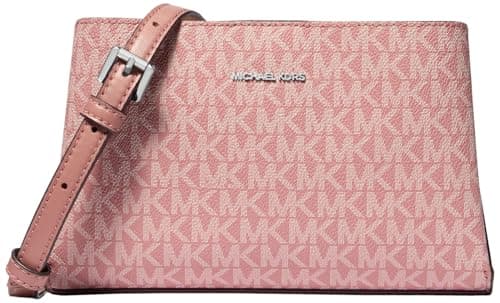 Michael Kors Women's Ruthie Small Crossbody Bag, Silver-Tone Hardware/Rose
