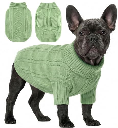 Baobicute Small Dog Sweater Clothes Pullover Knitted Dog Coat Sweaters for Small Dogs Cats Girl Boy Thick Warm Puppy Clothes for Chihuahua Yorkie Bulldog Christmas Cold Weather Pet Outfits