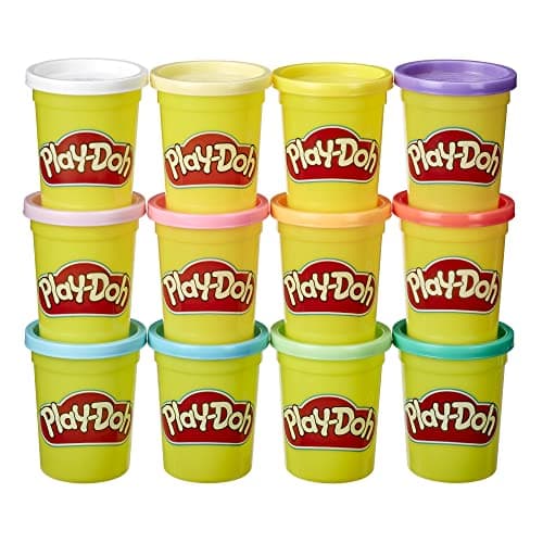 Play-Doh Pastel Colors Bulk 12-Pack of 4-Ounce Cans, Party Favors, Kids Arts & Crafts, Back to School Gifts & Prizes, Preschool Toys, Ages 2+ (Amazon Exclusive)