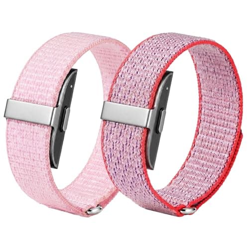 Astorgos Loop Bands Compatible with Hume Health Band 1.0, 2Pack, BtPink+DPk