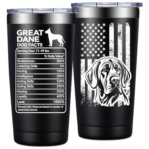 Loecuxe Great Dane Gifts for Women, Men - Great Dane Dog Tumbler 20 oz