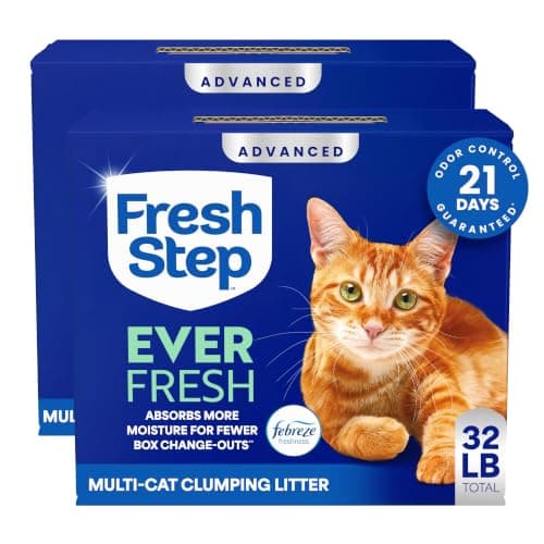 Fresh Step Advanced Ever Fresh Multi Cat Clumping Cat Litter, 16 lb., 2 Pk