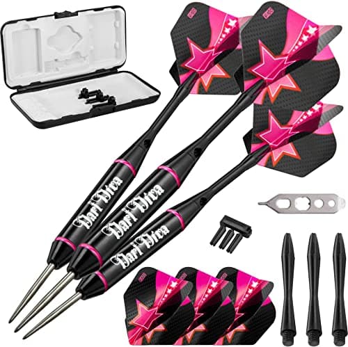 Viper by GLD Products Vanity Steel Tip Darts with Storage/Travel Case: Dart Diva, 22 Grams,Pink,One Size,22-1903-22