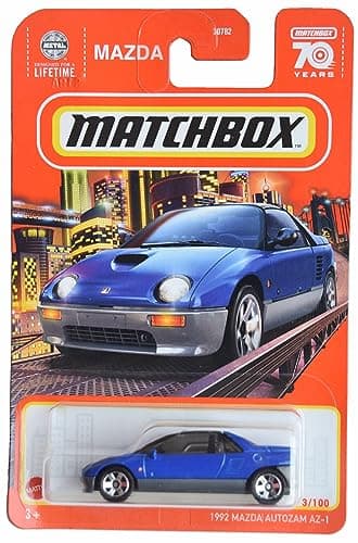 Matchbox 1992 Mazda Autozam AZ-1, Blue 3/100