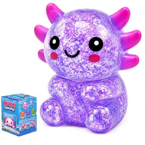 Tibberly Axolotl Squishy Stress Ball, Soft Slow Rising Sensory Toy