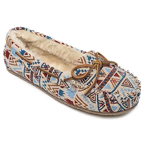 Minnetonka Women's Cally, Cream Mosaic, 6 W