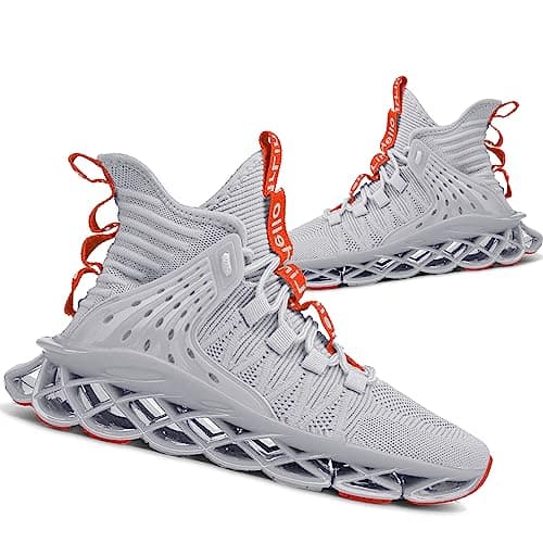 Hello MrLin Men's Running Shoes Non Slip Athletic Tennis Walking Blade Type Sneakers Hip Hop