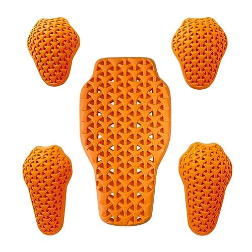 BORLENI CE Level 2 Elbow and Shoulder Protection Pad and CE Level 1 Back Armor Certified Armor Pads Set, Motorcycle Armor Protector Inserts for Motorcycle Jackets