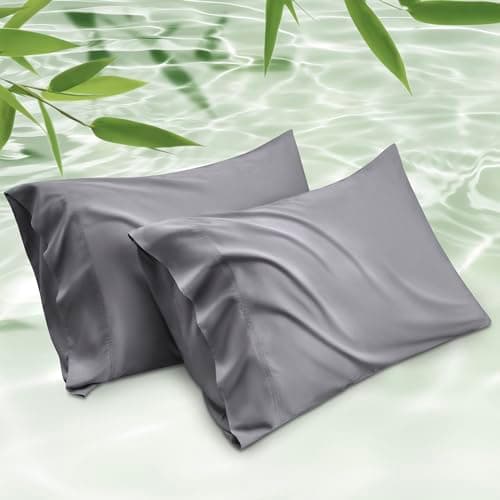 Bedsure PureWoven Pillow Cases Queen Set of 2, Rayon Derived from Bamboo
