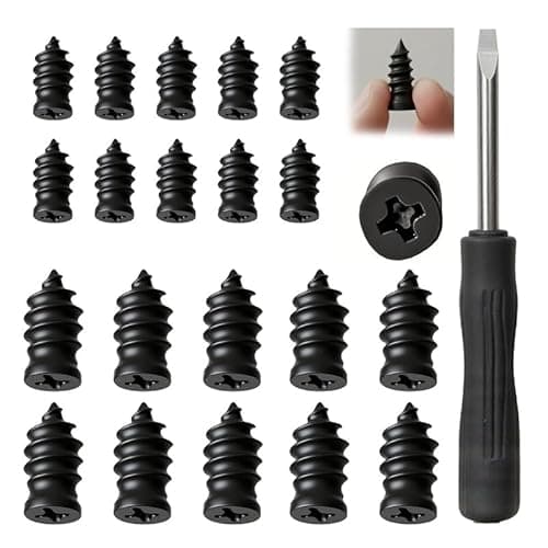 Fodeuxp Tire Repair Nails Kit with 2 Sizes, 2025 New Vacuum Tire Repair Rubber Nail, Screw in Tire Repair Plugs, Fast Self-Service Tire Repair Tools for Car, Motorcycle, Truck (20 Pcs)