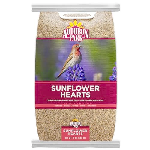 Audubon Park Sunflower Hearts Wild Bird Seed, 15-lb.