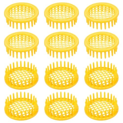 12pcs Push in Queen Cages for Bees, Beekeeping Rearing Box Reusable ABS