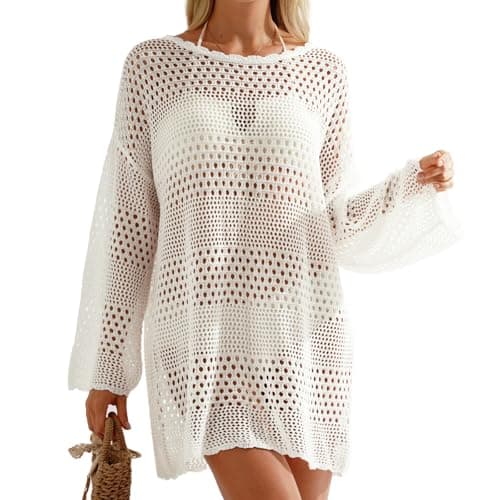 Sightor Crochet Cover Up for Women Swimsuit Bathing Suit Summer Swimwear