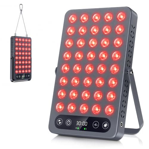 XSSNVV Red Light Therapy Panel for Face & Body, Dual Chips 660nm & 850nm