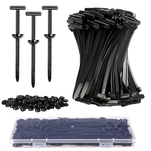 WisOffice 150 Pack Heavy Duty Nylon Universal Cable Tie Buckle Auto Zip Tie