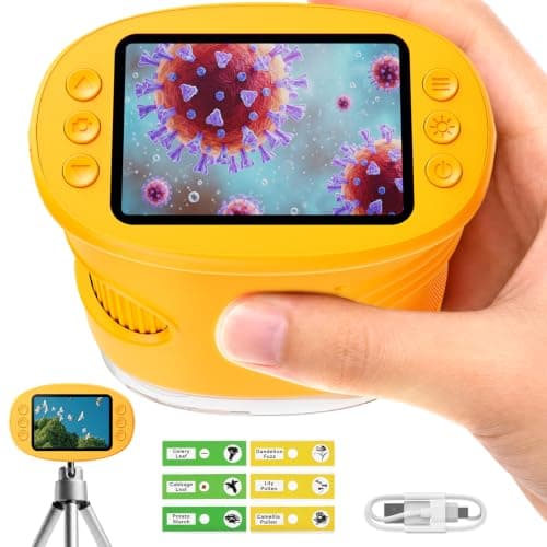 1000X Handheld Digital Microscope for Kids: Pocket Microscope for Stem Toy