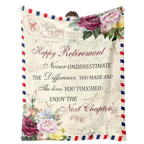 Retirement Gift for Woman, Retirement Blanket for Women 2026 Throw 60"x50"