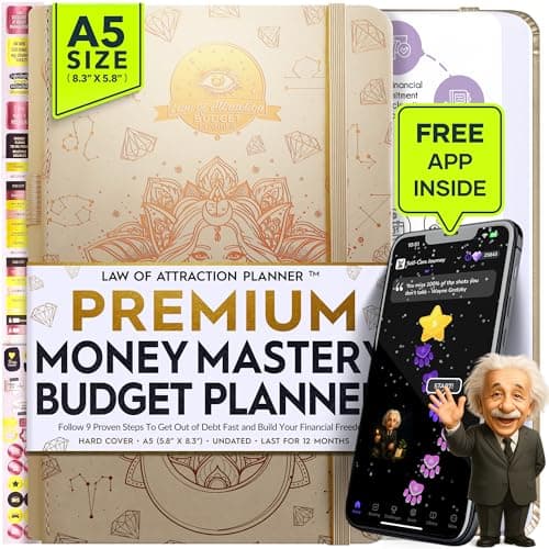 Budget Planner and Monthly Bill Organizer - Finance Planner, 12-Month Journey to Financial Freedom | Bill Payment Tracker Monthly Organizer, Money Saving & Expense Tracker | Undated Budgeting Journal