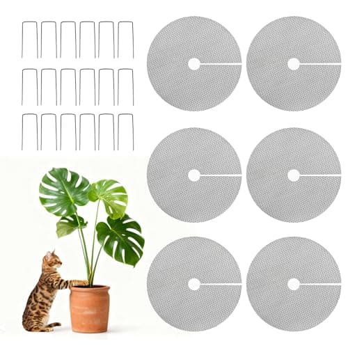 Plant Pot Grids 15.7 Inch Cuttable Soil Cover Protector from Animals