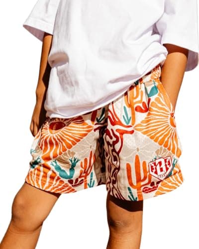 BL101 Youth Outlaw Baseball Mesh Shorts for Boys - Orange, YM